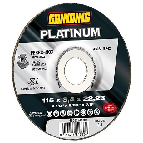 DISCO PER TAGLIO METALLI PLATINUM