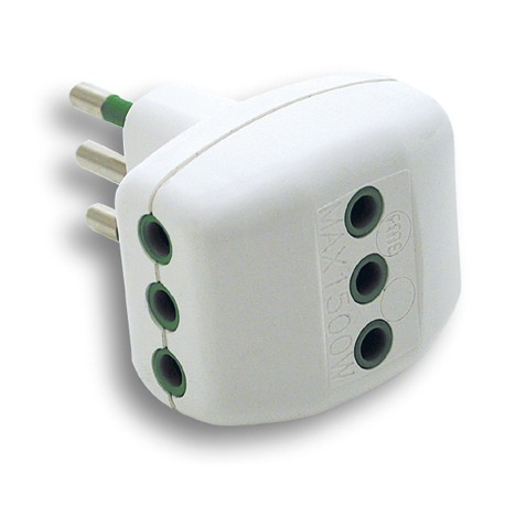 ADATTATORI TRIPLI SPINA 10A