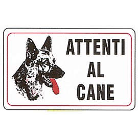 CARTELLO 'ATTENTI AL CANE'