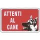 CARTELLO 'ATTENTI AL CANE'
