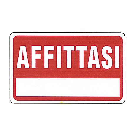 CARTELLO 'AFFITTASI'