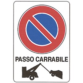 CARTELLO 'PASSO CARRABILE'