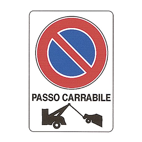 CARTELLO 'PASSO CARRABILE'