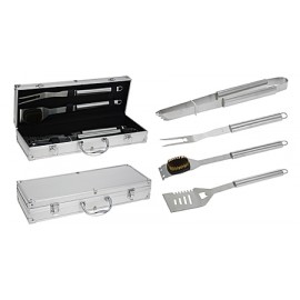 SET 4 PEZZI INOX IN VALIGETTA