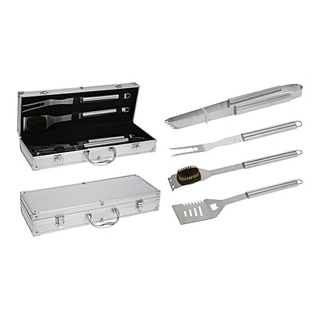 SET 4 PEZZI INOX IN VALIGETTA