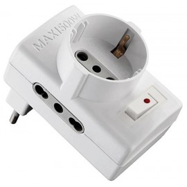 ADATTATORE TRIPLO SPINA 10A
