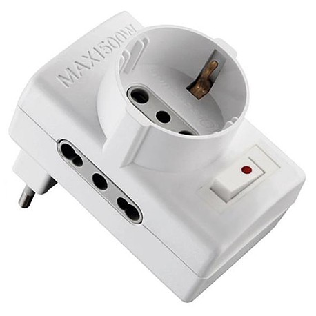 ADATTATORE TRIPLO SPINA 10A