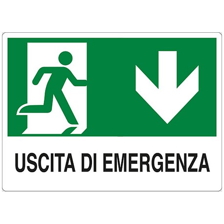 CARTELLO 'USCITA DI EMERGENZA'