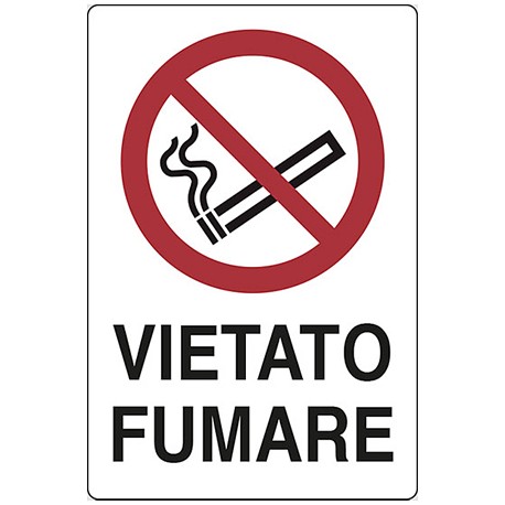 CARTELLO 'VIETATO FUMARE'