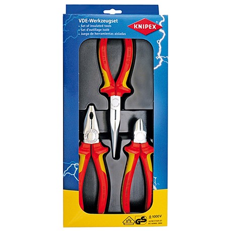 PINZE ISOLATE KNIPEX SET 3 PEZZI