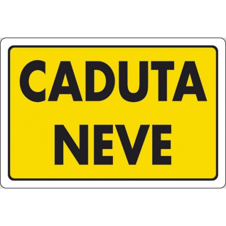 CARTELLO "CADUTA NEVE"