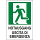 CARTELLO 'USCITA DI EMERGENZA SX'