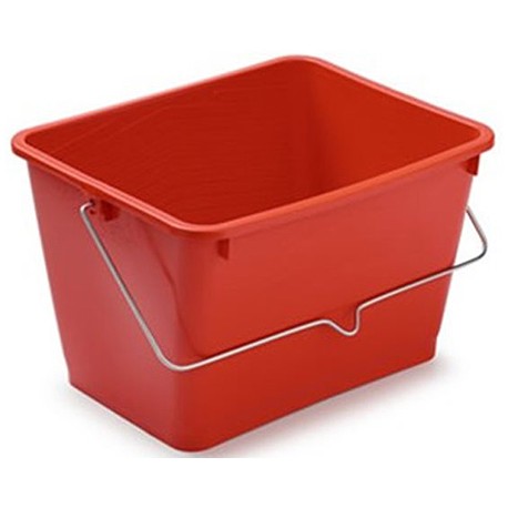 SECCHIO IN PLASTICA CON MANICO IN FERRO