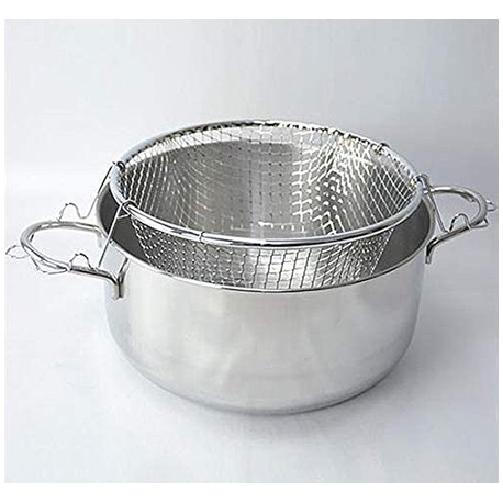 FRIGGITRICE INOX CON CESTELLO