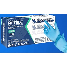 GUANTI NITRILE BLU CF.100pz L