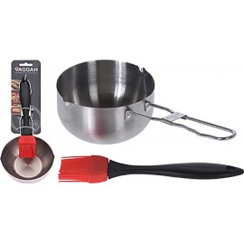 PENTOLINO INOX CON PENNELLO
