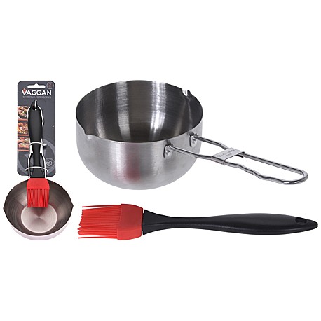 PENTOLINO INOX CON PENNELLO