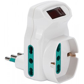 ADATTATORE TRIPLO CON INTERRUTTORE 87317