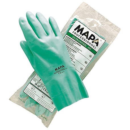GUANTI NITRILE VERDE MAPA 492