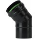 GOMITO PER STUFE PELLET 45 GRADI
