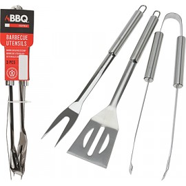 SET 3 PEZZI INOX PER GRILL