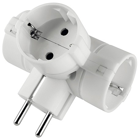 ADATTATORE TRIPLO SCHUKO
