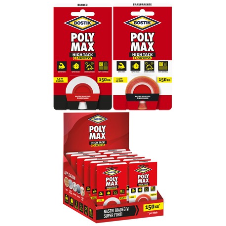 NASTRO BIADESIVO POLYMAX HIGH TACK EXPRESS