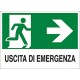 CARTELLO 'USCITA DI EMERGENZA DX'