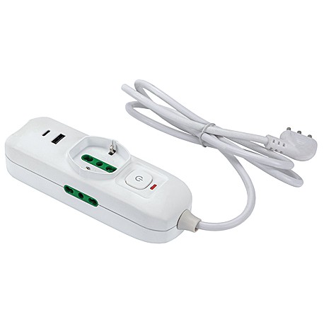 MULTIPR.TRIAX 1+2P+2USB 474124