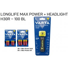 MAX POWER 100BL + TORCIA VARTA