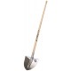 BADILE IN ALLUMINIO CON MANICO IN LEGNO