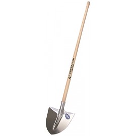 BADILE IN ALLUMINIO CON MANICO IN LEGNO