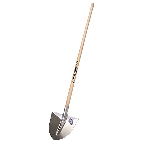 BADILE IN ALLUMINIO CON MANICO IN LEGNO