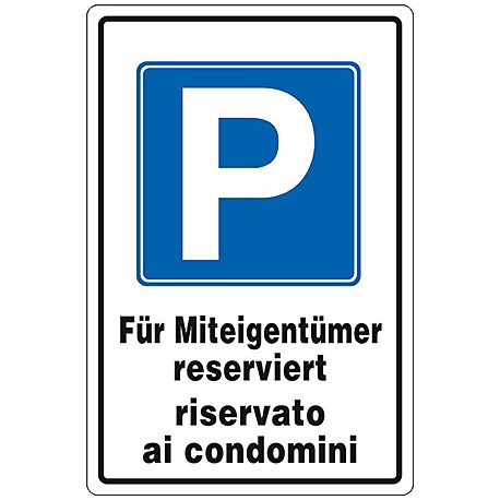 CARTELLO 'PARCHEGGIO CONDOMINIALE'